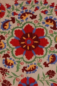 Vintage embroidery antique Handmade Uzbek 100% original Uzbek twin bed cover suzani bedspread