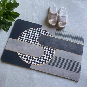 Walmart hot sale tapis de bain diatomite bath mat absorbent floor mat bathroom mat