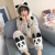 Import Warm plush flannel pajamas thick cartoon hooded suit home casual wear woman pajamas from China
