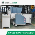 Waste Fiber Shredding Machine Single Shaft Rubber Crumb Plastic Drum Bottle Shredder
