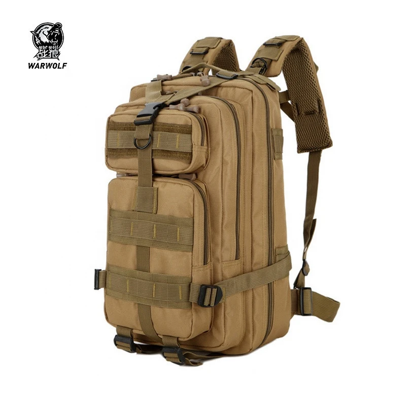 Waterproof adjustment belt sport military tactical hiking 3p backpack with large space