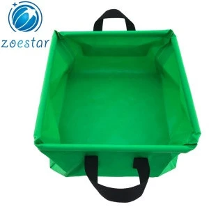 Waterproof Collapsible Tarpaulin Outdoor Wash Basin Bucket Foldable Water Container for Travelling Camping Hiking Fishing