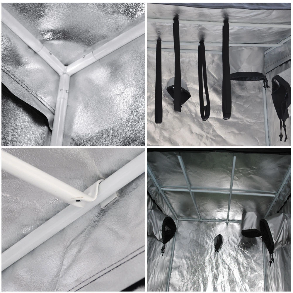 Waterproof Mylar 240x120x200cm 600D  big grow tent for indoor hydroponic Grow room greenhouse