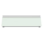 White Frameless Glass dry erese whiteboard desktop pad with calendar mat with storage drawer for Home Office