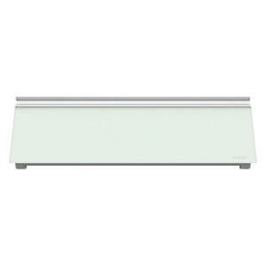 White Frameless Glass dry erese whiteboard desktop pad with calendar mat with storage drawer for Home Office