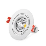 White Minum Cup Holders Sand Nickel GU10 / MR16 Spotlights Ceiling Bracket Lamps Led Headlamp Light
