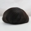 Wholesale 100% human hair toupee natural black mono center hair prosthesis in stock
