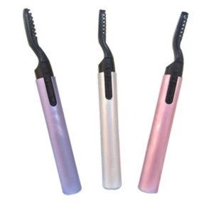 Wholesale 5.5 inch plastic aluminum heated eyelash curler electronic makeup tools for eyelash care