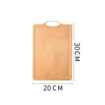 Wholesale Acacia Wood Butcher Chopping Block,Kitchen Serving Cutting Board with Juice Drip Grooves