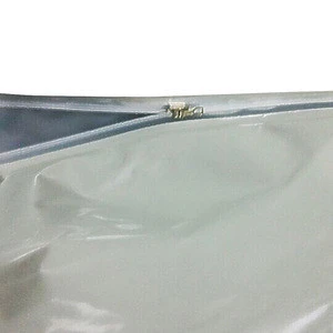 Wholesale aluminum foil plain side seal flat pouch zipper lock large resealable plastic bags with waterproof