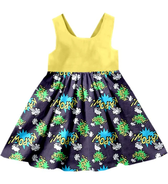 wholesale baby girl&#x27;s floral printed pearl dresses chlidren&#x27;s lovely adorable summer girl clothes