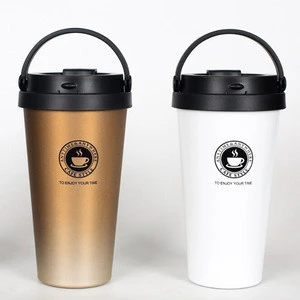 Wholesale Custom Insulated Travel Stainless Steel Coffee Mug with Handle