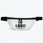 Wholesale Custom Logo printed  Trendy Streetwear Eco Reusable gift tyvek fanny pack Unisex Black paper hip tyvek bag Waist bag