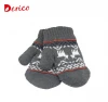 wholesale customize jacquard knit winter 100% acrylic mitten gloves