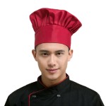 Wholesale Customized Adjustable Chef Hat in Restaurant Bar Uniforms Work Pastry Chef Hat