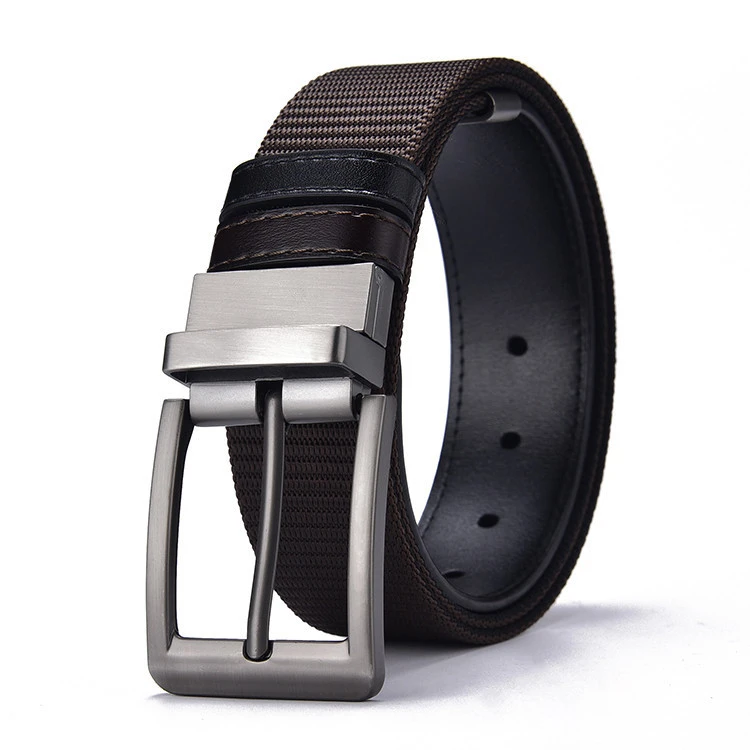 Wholesale Customized Brand Business Men Waistband Pin Buckle Pu Leather Belt