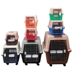 Wholesale Durable Pet Carry Cage Portable Plastic Travel Box Outdoor Airline Pet Cage