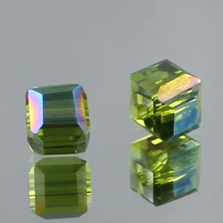 Wholesale exquisite 6mm Cube Square Faceted Austria Crystal Colorful Loose Beads Jewelry DIY Making