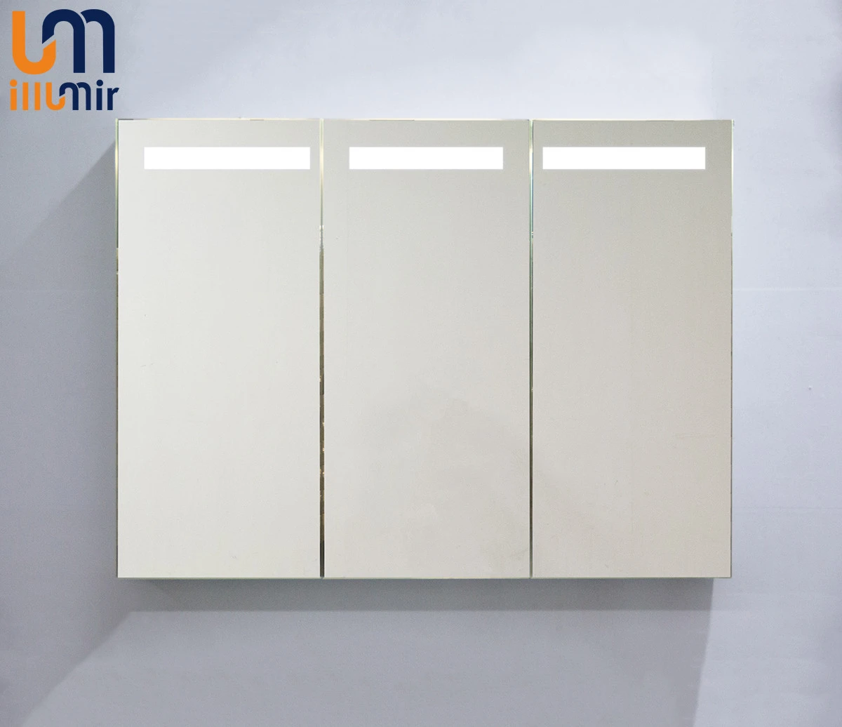Wholesale Factory High Quality Multi-function Wall Light Mirror Cabinets LED Bathroom Vanities