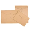 Wholesale file packaging brown kraft paper envelope with string