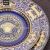 Import Wholesale gold lace tableware dinner servingLuxury print gold rim porcelain plates from China