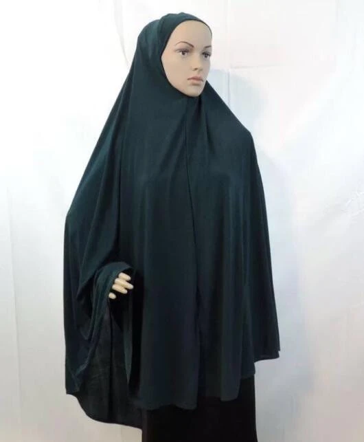 Wholesale long khimar hijab Islamic clothing solid color stretchy crystal hemp shawls