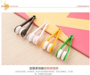Wholesale multifunctional multicolor portable glasses wipe spectacles cleaning glasses wiper cloth clean wipe tools