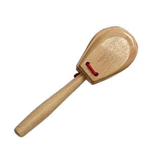 Wholesale musical instrument kid toy wooden castanet