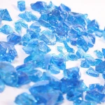 wholesale Natural Clear Colored Cobalt Blue Slag Glass stones for Landscaping