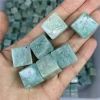 Wholesale natural semi precious gemstones Amazonite quartz cube tumbled stones