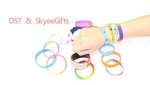 Wholesale Oem Customized New Logo Thin 5 Mm Width Silicone Rubber Bracelet