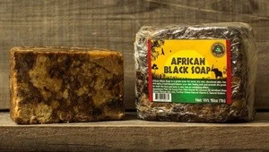 Wholesale organic raw african black soap