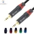 wholesale Rohs CE wholesale jinsanhu high quality golden  stereo audio headphone 3.5mm  jack connector