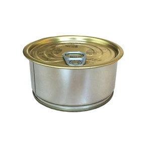 Wholesale tin self seal easy open end empty tuna cans with pull tab