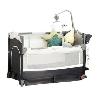 Wholesale Trend Nursery Center Kid Bedside Travel Cot Crib Play Portable Baby Playard