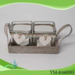 Wholesale wooden crates home decoration with glasses for home decoration