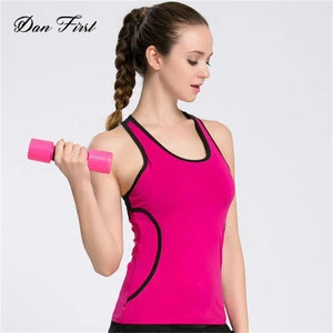 women grey color fitness quick dry sport tank top camisole