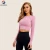Import Women Long Sleeve  Crop Top Sports Wear Fitness apparel  Gym Clothing tank top tee from China