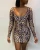 Import Women Night Club Sexy Dress Party Leopard Print Bandage Hip Lifting Short Backless Dress from China