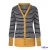 Import Women&#039;s Long Sleeve Cardigans Plus Size Striped Snap Button Down Sweaters Loose Fit Striped Cardigans from China