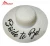 Import Women&#39;s floppy straw hat with embroidery on brim with adjustable fit band from China