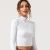 Import Womens Outdoor Long Sleeve 1/4 Zip Soft Compression Cropped Burnout T Shirt from China