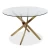Import wood and glass dining table dining round dinning table set glass modern from China