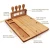 Import wooden bamboo cheese board and knife block set from China
