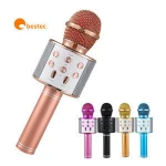 WS858 Wireless Karaoke Microphone Professional Microfone Speaker Consender Handheld Studio Microphone