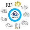 Wuxi Ingks Made Fasteners Metric Inch Sizes Different Materials Hardwares Inserts Washers Rivets Nuts Screws  Bolts For Industry