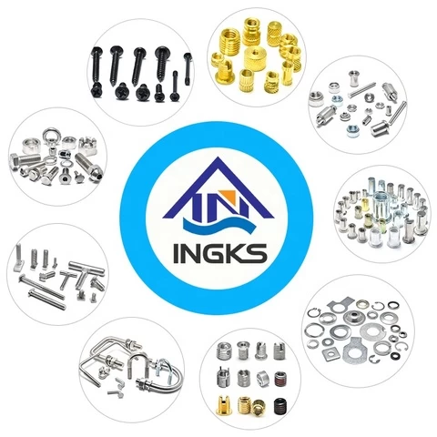 Wuxi Ingks Made Fasteners Metric Inch Sizes Different Materials Hardwares Inserts Washers Rivets Nuts Screws  Bolts For Industry