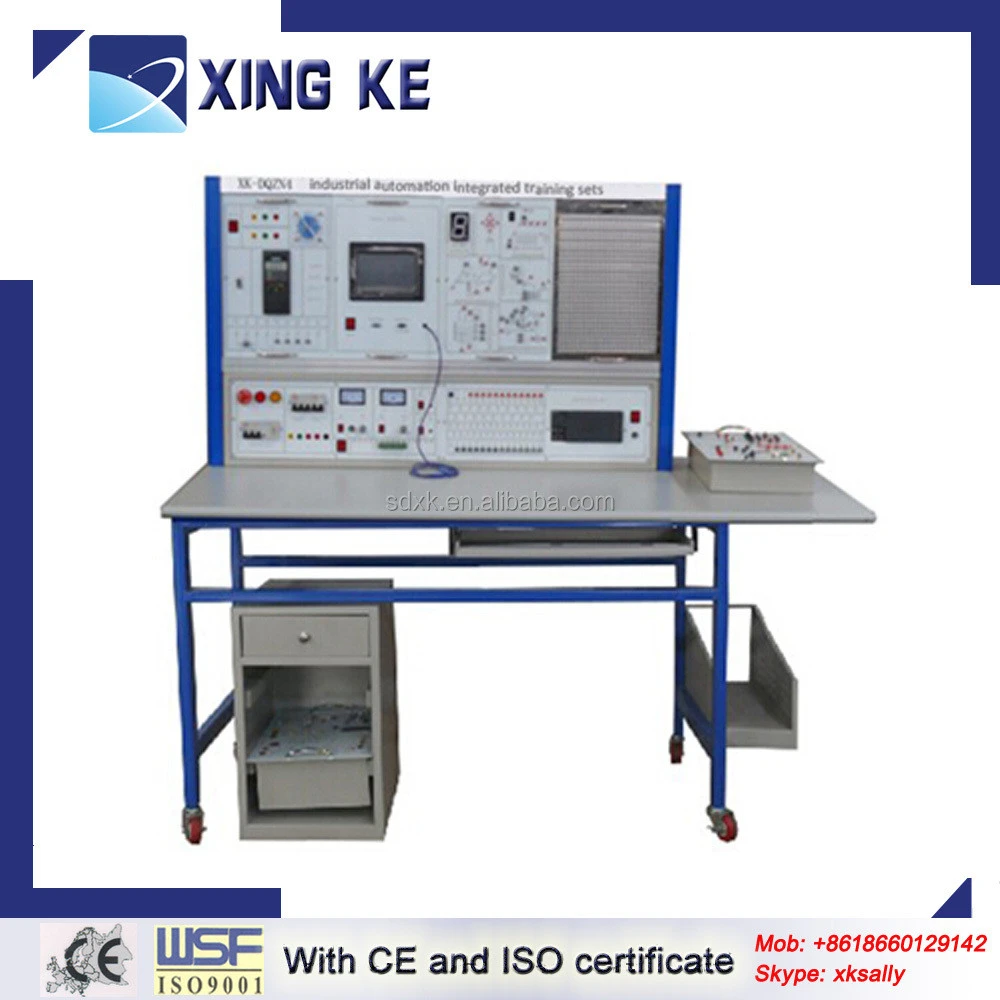 XK-DQZN4 Industrial Automation Integrated Training Equipment for Educational School PLC training