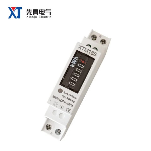 XTM18S Household Single Phase KWH Electricity Meter Watt Hour Meter Factory Direct 35MM Din Rail Installation Mounted ABS Case