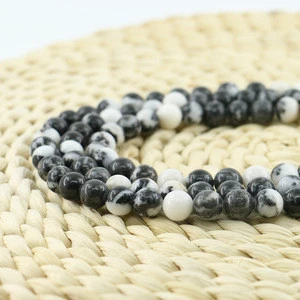 XULIN Wholesale Large Factory Hot Sale Beads Black & White Jasper Natural Gemstone Loose Beads